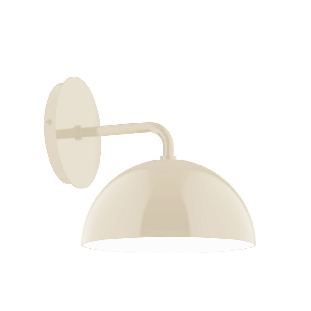 Montclair Lightworks SCJ431-16 8" Axis Mini Dome Wall Sconce Cream Finish